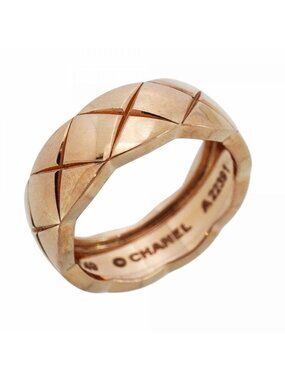 Chanel Ring Coco Crush Beige Gold 18k Pink 49